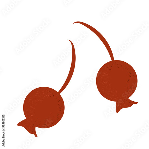 Red berry fruit textured