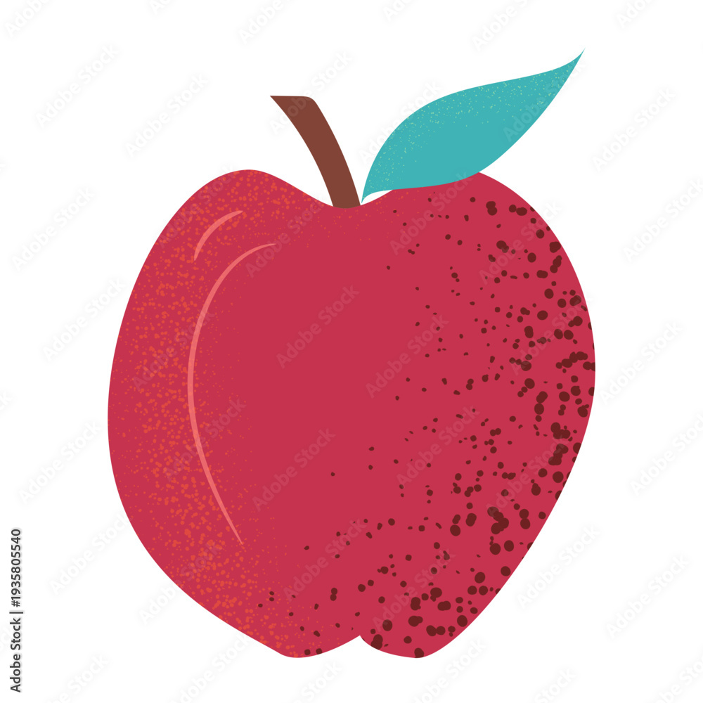Fototapeta premium Whole apple fruit textured