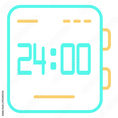 Watch digital time icon