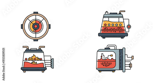 Reactor Vessel Line modern color mix vector