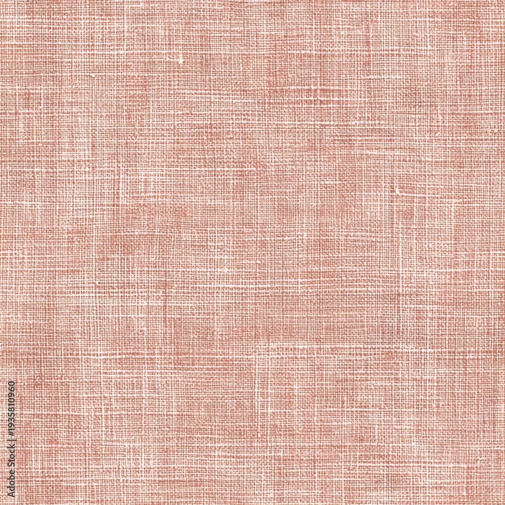Fototapeta premium Close-up of woven textile, featuring terracotta hue with soft variations