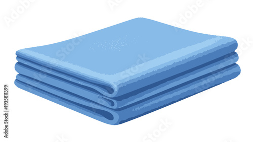 Stack of Blue Towels.