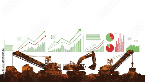 Heavy Machinery Mining Operation.