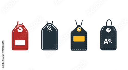 Product Tag Line art colorful design illustration