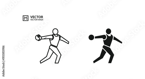 A 3d vector illustration of a businessman and people lifting weights and dumbbells as a black silhouette sports icon symbolising the evolution of a person from running to business