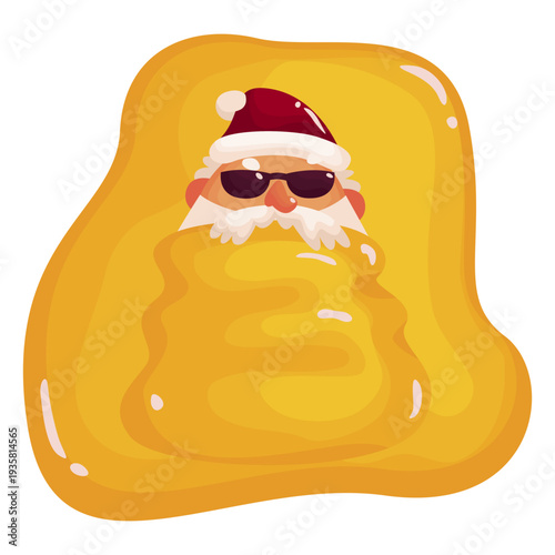 Cute relaxing santa