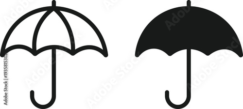 Modern and Unique Umbrella icon