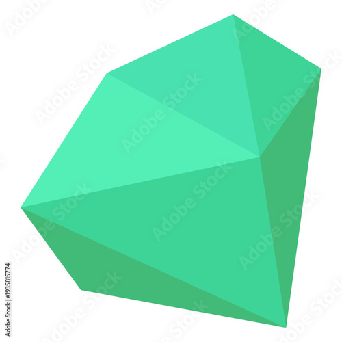 Green chunky crystal