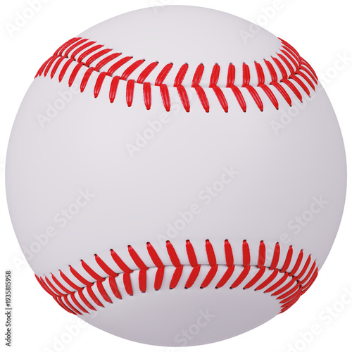 Baseball 3d icon in cartoon plastic style minimal isolated on transparent white background, clipping path	

