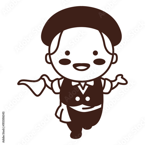 Italian man fashion stroke