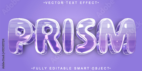  Prism Light Spectrum Typography Vector Fully Editable Smart Object Text Effect