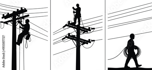 Set of black vector icons featuring city skyscrapers industrial factories historical landmarks public buildings parks and diverse urban architectural silhouettes collection