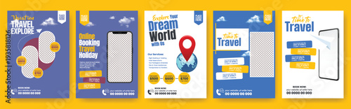 summer tropical horizontal banner and summer background for social media cover banner with ice cream cone coconut drink popsicle watermelon slice and tropical leaves on turquoise swimming pool water