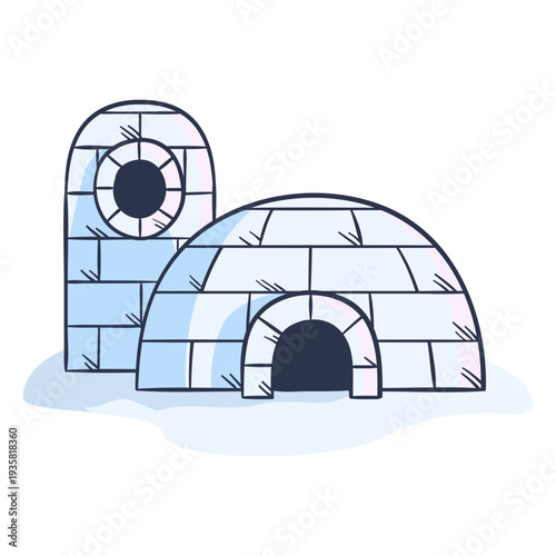 Igloos illustration design