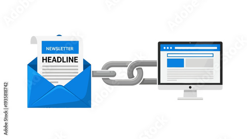 Email Newsletter Digital Link.