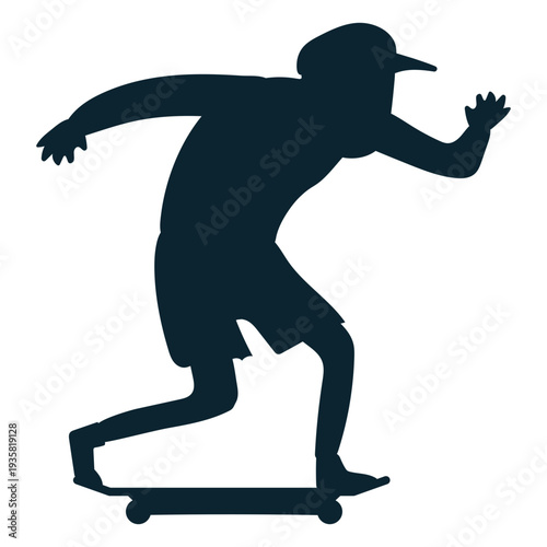 Male skater silhouette