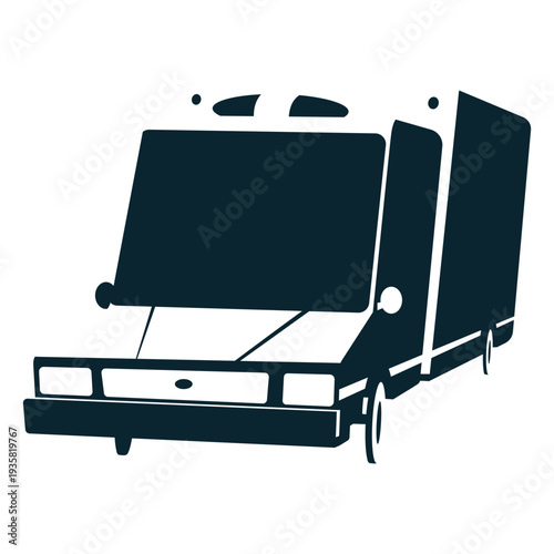 Ambulance monochrome big windshield