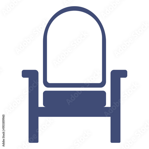 Furniture armchair monochrome