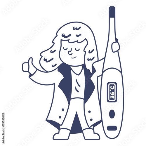 Hospital doctor thermometer stroke