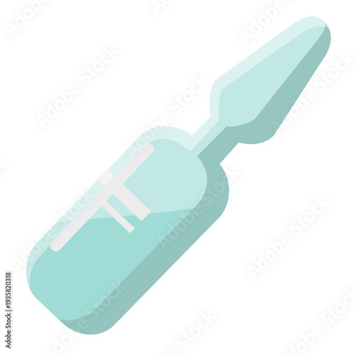 Pharmacy blue jar cone flat