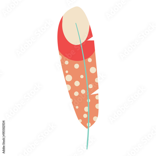 Dotted feather element