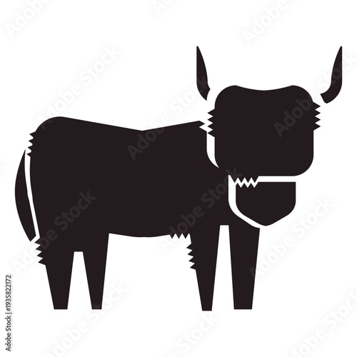 Highland cattle animal black