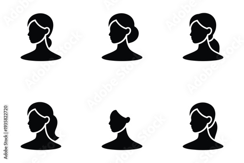 Female Hairstyle Icons: Different Buns, Ponytails, and Updos