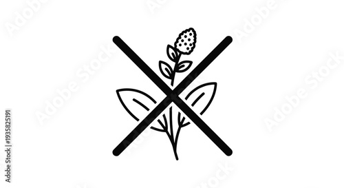 Herbicide spray Line art clean dynamic style vector