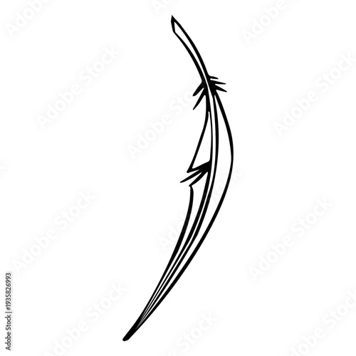 Simple feather stroke