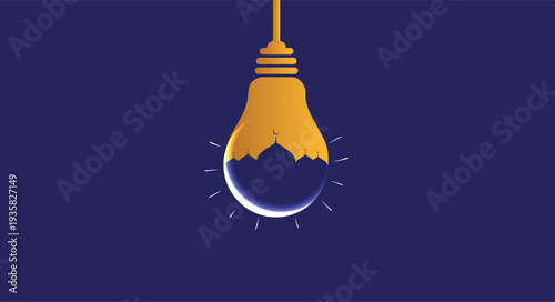 Eid Mubarak Islamic background template vector Illustration.