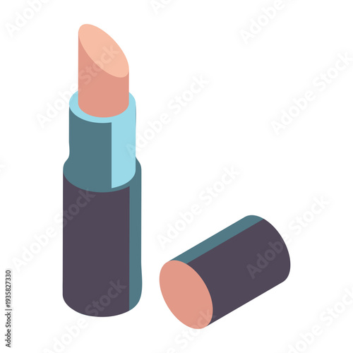 Pretty lipstick isometric