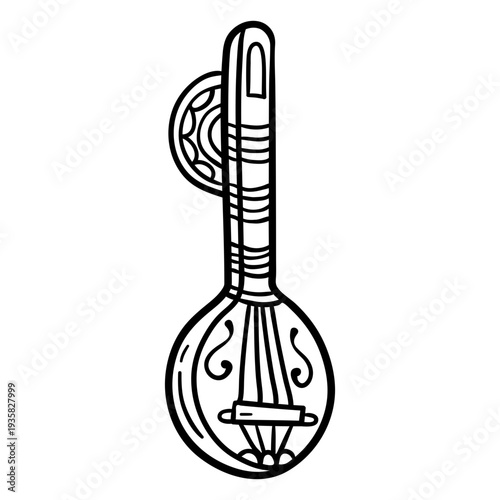 India musical instrument sitar stroke