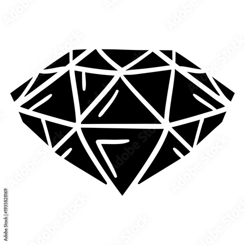 Black diamond hand drawn