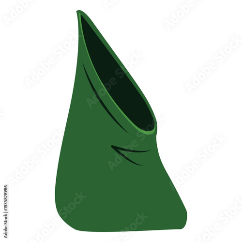 Cleaning trash bag colorful illustration