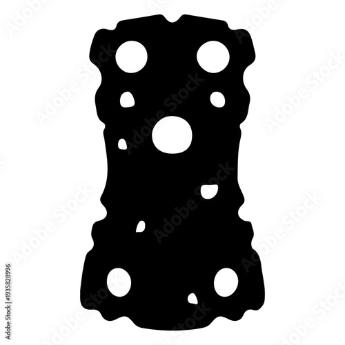 Cleaning sponge black