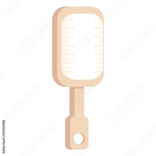 Hair brush colorful icon