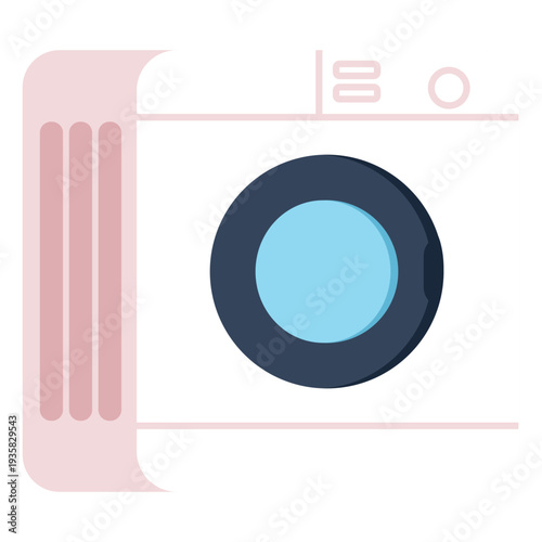 Washing machine colorful icon