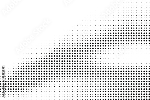 Foto Abstract Black and White Halftone Dot Pattern Background with Transparent Backgr