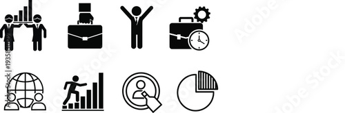 Business and finance icons set
