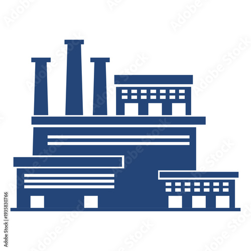 Factory buildings silhouette awesome