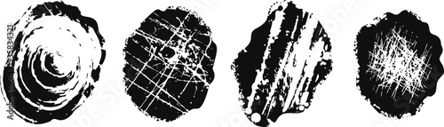 tree ring cross sections showing natural wood grain patterns and growth age rings
