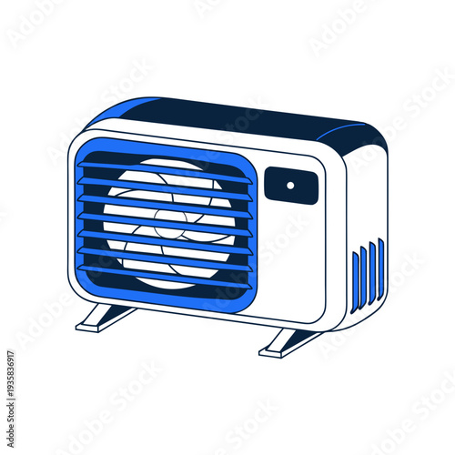 A small portable evaporative air conditioner