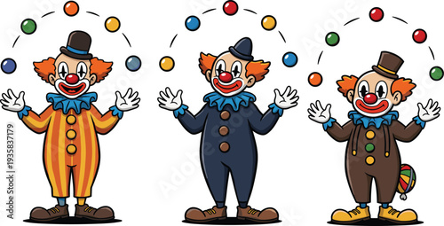 Cartoon barber characters set with diverse hairstyles professional hairdresser icons isolated flat vector illustration grooming salon concept collection design pack