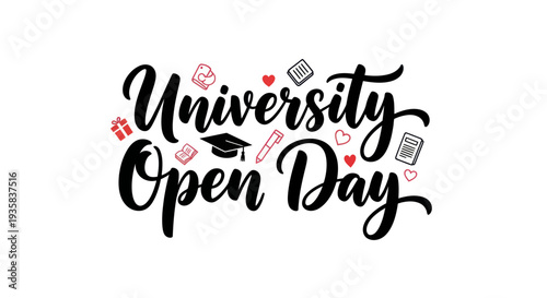 University open day announcement design