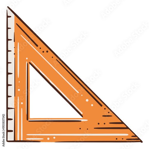 Scalene square hand drawn