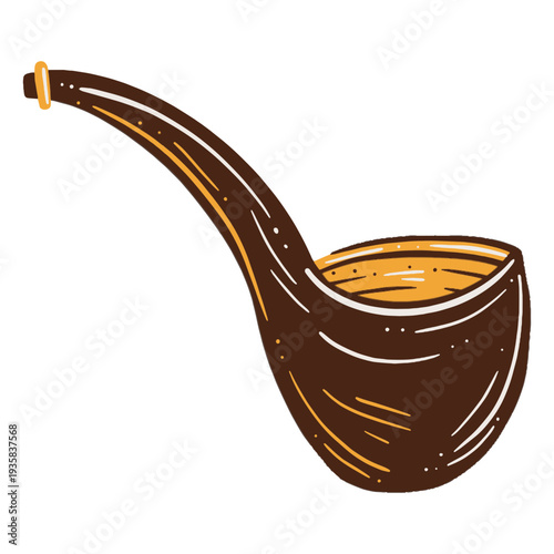 Smoking pipe illustration smoking