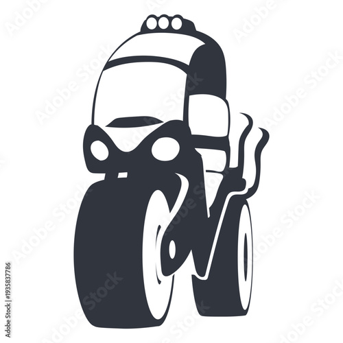 Rally motorbike black