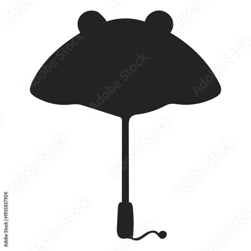 Panda umbrella silhouette