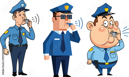 Cartoon barber characters set with diverse hairstyles professional hairdresser icons isolated flat vector illustration grooming salon concept collection design pack