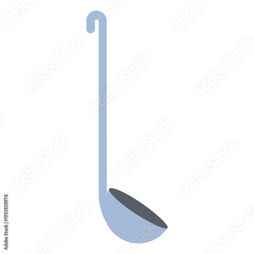 Cooking ladle flat